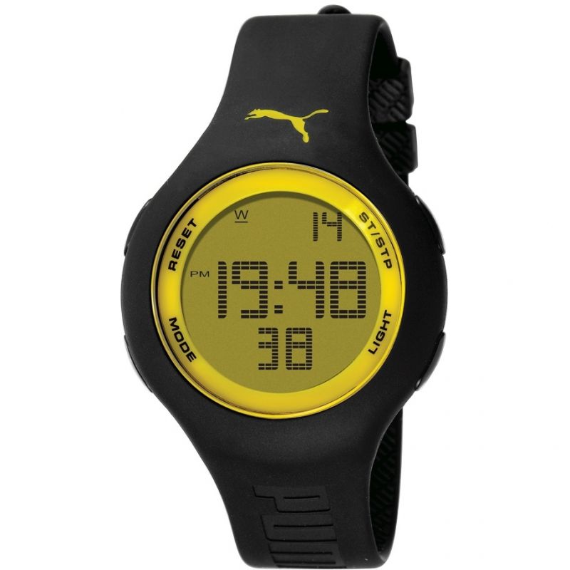 Mens Puma PU91080 - black yellow Alarm Chronograph Watch Mens Puma PU91080 - black yellow Alarm Chronograph Watch