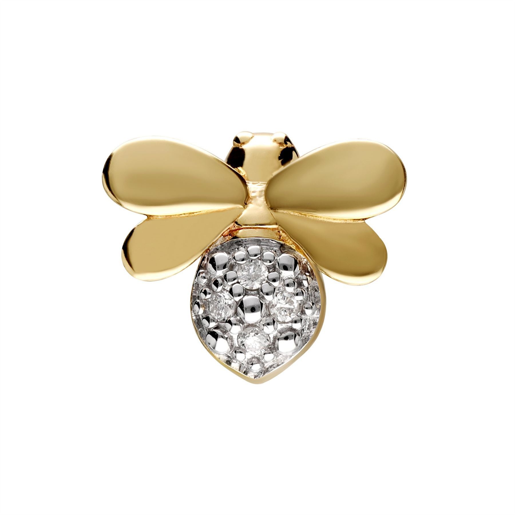 Honeycomb Inspired Diamond Bee Pin Honeycomb Inspired Diamond Bee Pin