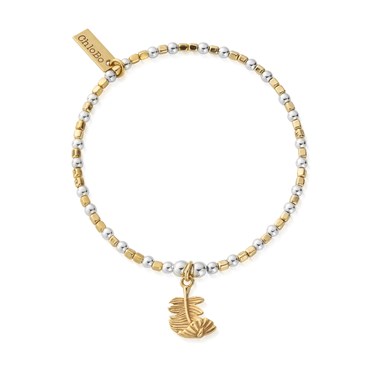 ChloBo Mixed Metal Folded Feather Bracelet - Gold ChloBo Mixed Metal Folded Feather Bracelet - Gold
