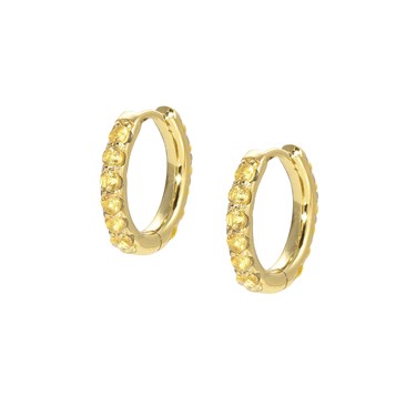 Nomination Lovelight Gold + Yellow Hoop Earrings Nomination Lovelight Gold + Yellow Hoop Earrings
