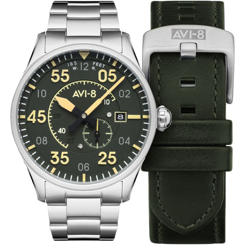 Mens AVI-8 Stainless Steel Spitfire Mens AVI-8 Stainless Steel Spitfire