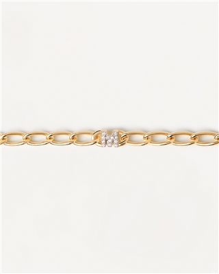 PDPAOLA Letter Chain Bracelet - Letter M PDPAOLA Letter Chain Bracelet - Letter M