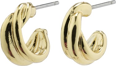 Pilgrim Gold Jonna Twirl Huggie Hoop Earrings - Gold Pilgrim Gold Jonna Twirl Huggie Hoop Earrings - Gold