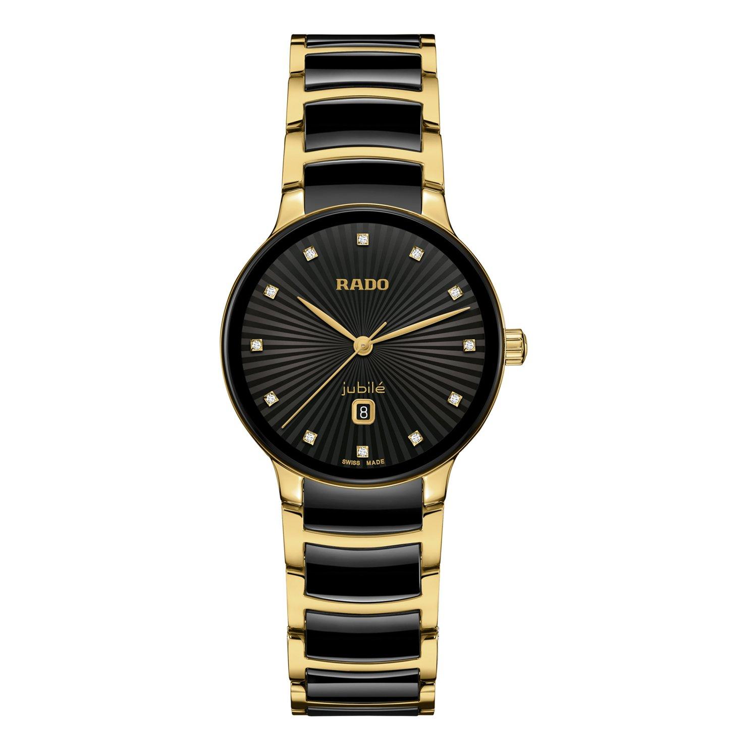 Rado Centrix Gold Tone PVD Diamond Quartz Ladies Watch Rado Centrix Gold Tone PVD Diamond Quartz Ladies Watch