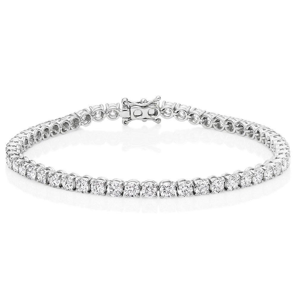 Beaverbrooks Women's 18ct White Gold Diamond Tennis Bracelet Beaverbrooks Women's 18ct White Gold Diamond Tennis Bracelet