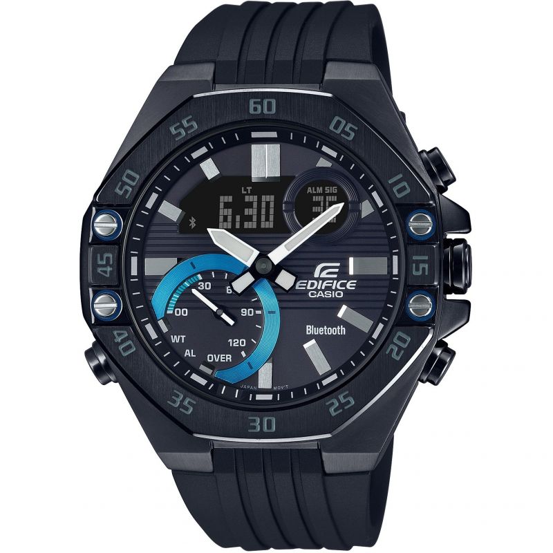 Mens Casio 'Edifice Bluetooth ' Black Stainless Steel Quartz Chronograph Watch Mens Casio 'Edifice Bluetooth ' Black Stainless Steel Quartz Chronograph Watch