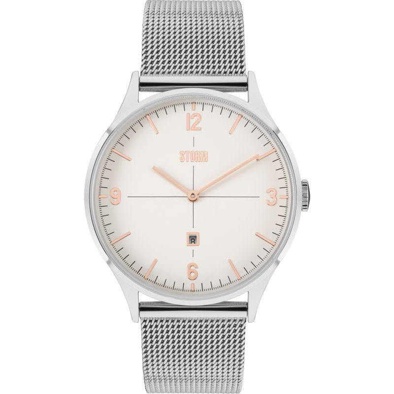 Mens Storm Logan Silver Watch Mens Storm Logan Silver Watch