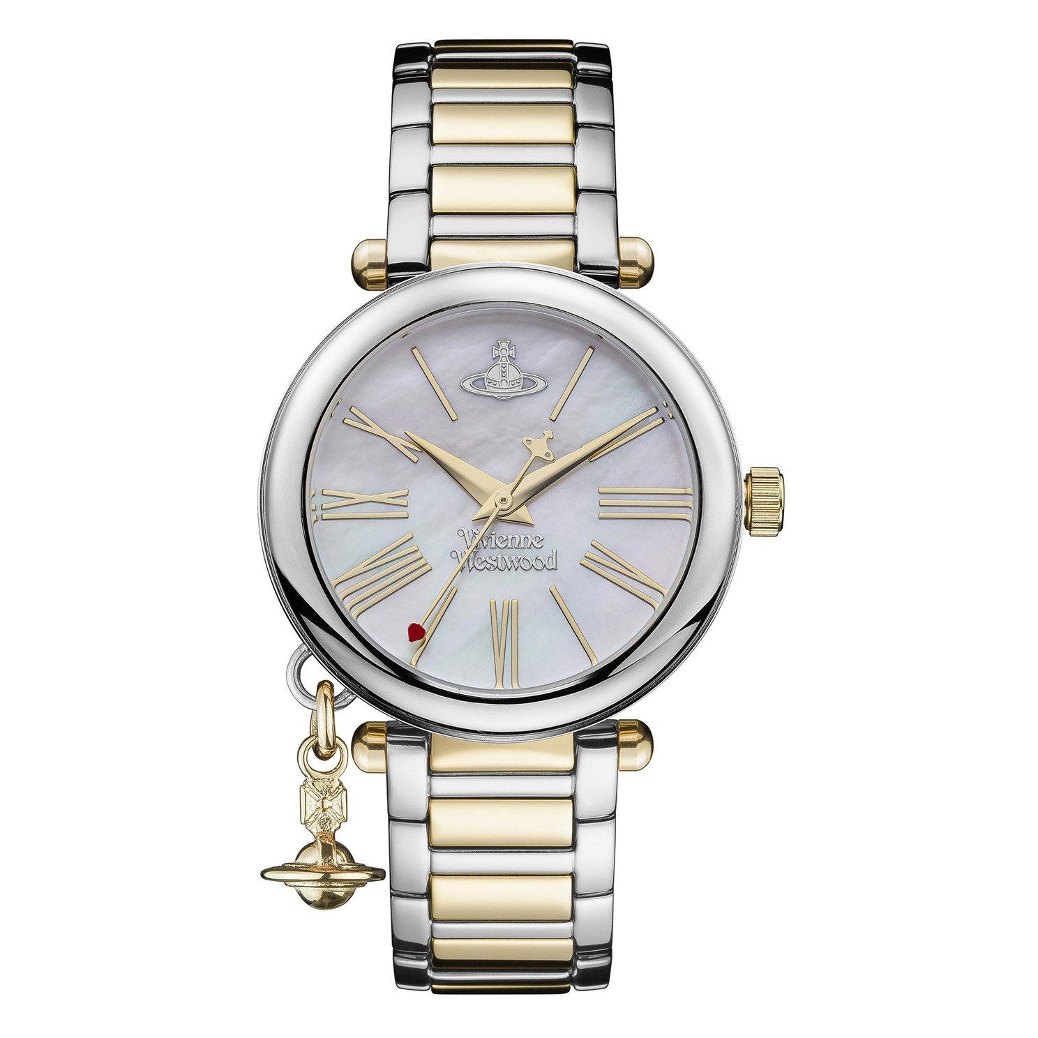 Vivienne Westwood Mother Orb Gold Tone Mother of Pearl Quartz Ladies Watch Vivienne Westwood Mother Orb Gold Tone Mother of Pearl Quartz Ladies Watch